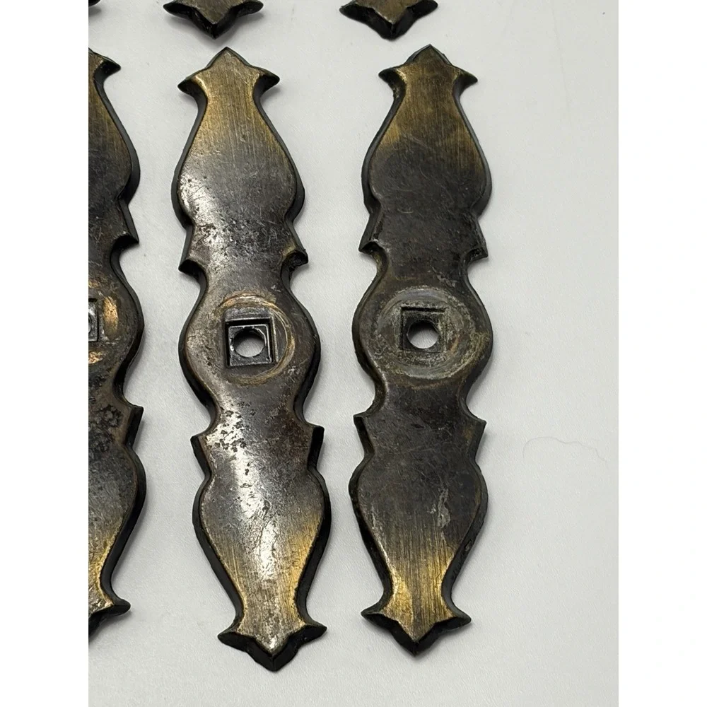 Dark Aged Bronze Black Metal Hardware 27 Cabinet Backplates Ornate Antique Style
